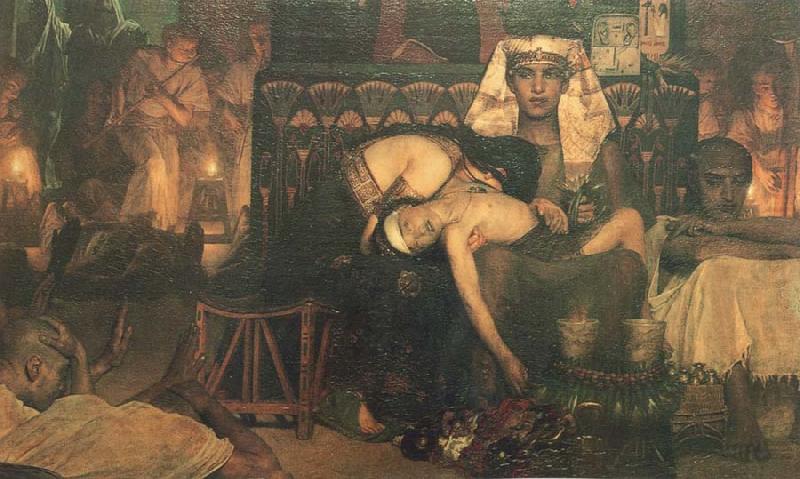 The Death of the first Born, Sir Lawrence Alma-Tadema,OM.RA,RWS